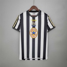 Newcastle 97/99 Home White&Black Soccer Jersey